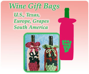 Crochet Wine Gift Bags