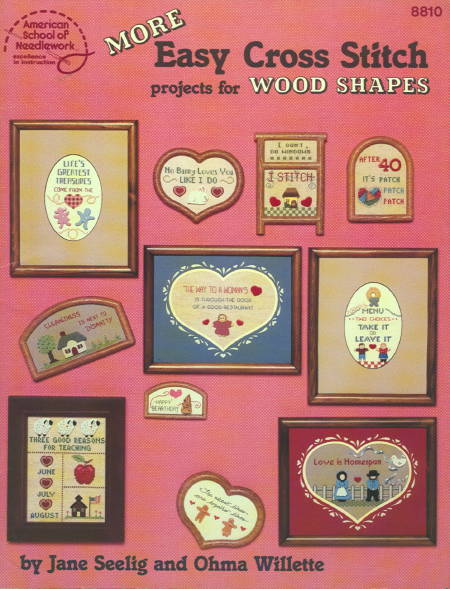More Easy Cross Stitch Projects for Wood Shapes