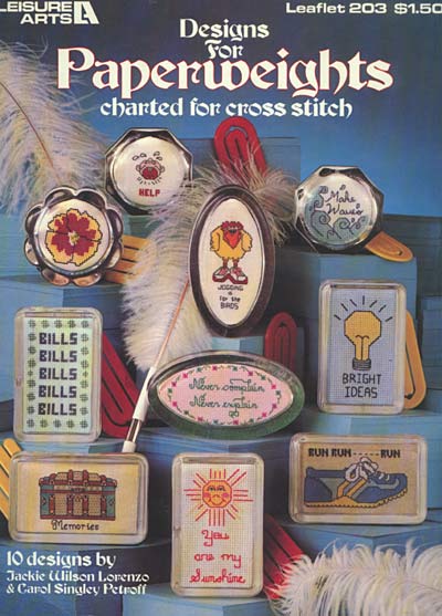 Designs for Paperweights - Charted for cross stitch