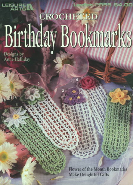 Crocheted Birthday Bookmarks