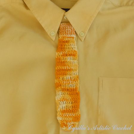 Tie Bookmark (Orange)