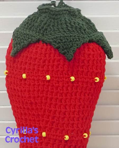 Strawberry Plastic Bag Holder