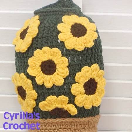 Sunflower Plastic Bag Holder