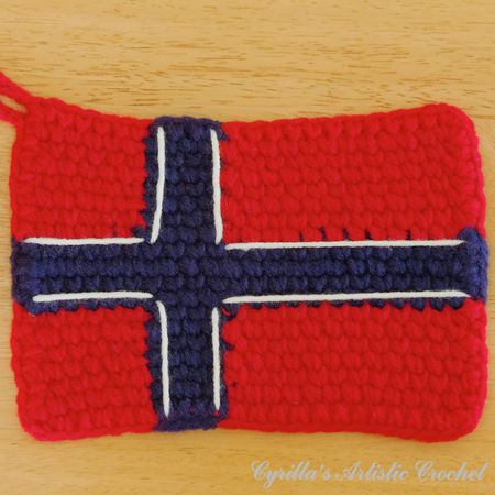 Norway Flag Potholder