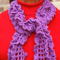 February Birthstone Color Scarf - Amethyst