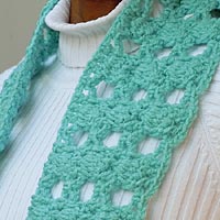 March Birthstone Color Scarf - Aquamarine