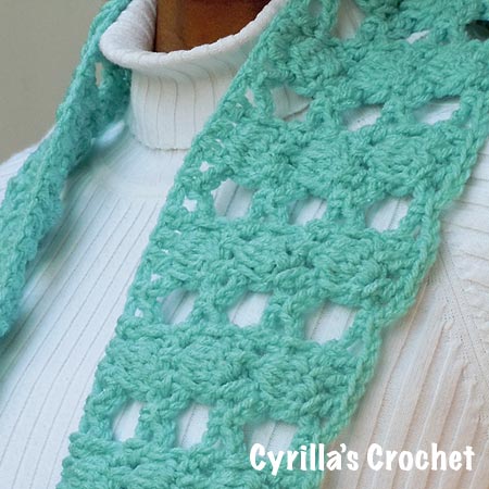 March Birthstone Color Scarf - Aquamarine