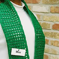 May Birthstone Color Scarf - Emerald