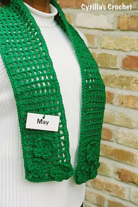 May Birthstone Color Scarf - Emerald