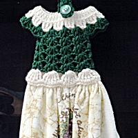 Grapes Crochet Dress Kitchen Towel
