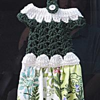 Herbs Crochet Dress Kitchen Towel