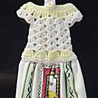Lemons and Strawberries Crochet Dress Kitchen Towel