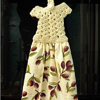 Olives Crochet Dress Kitchen Towel