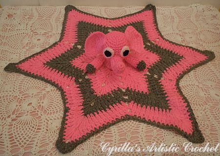 Elephant (Pink) Security Blanket