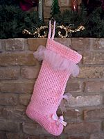Ballet Slipper Christmas Stocking