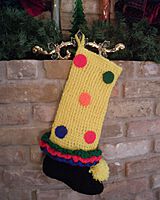 Christmas Stocking with Polka Dots