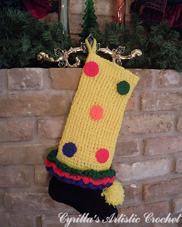 Christmas Stocking with Polka Dots