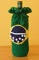 Brazil Flag Wine Bottle Gift Bag