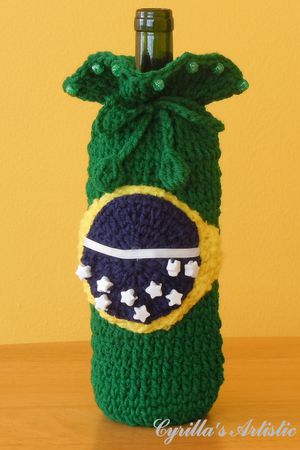 Brazil Flag Wine Bottle Gift Bag