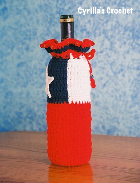 Chile Flag Wine Bottle Gift Bag